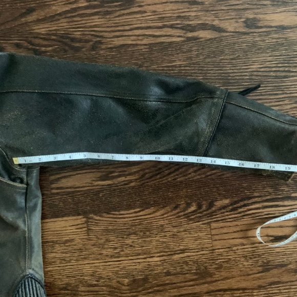 Vintage Genuine Leather Motto Motorcycle Jacket - Picture 7 of 9